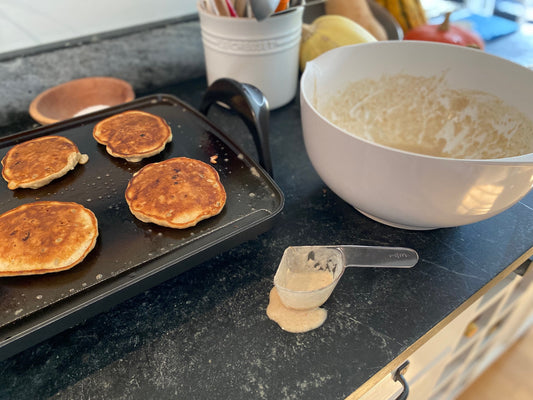 Banana Walnut Pancakes